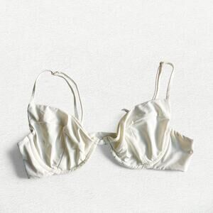 Myra Swim Jardin Bikini Top in Vanilla